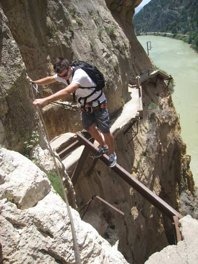 Some say its the most dangerous hike in the world El Camino Del Rey also